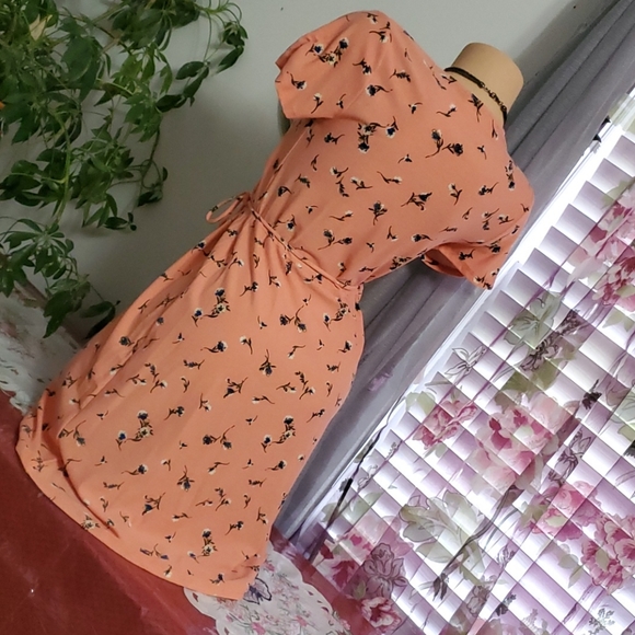 ONE DAY SALE 2023 Blush Floral Wrap Dress - Picture 9 of 12